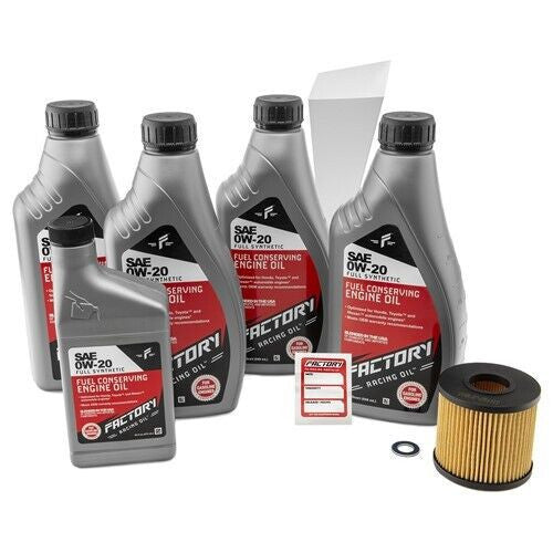 Factory Racing Parts 0W-20 4.5 Qt Oil Change Kit for Toyota Camry Lexus Es300h-0