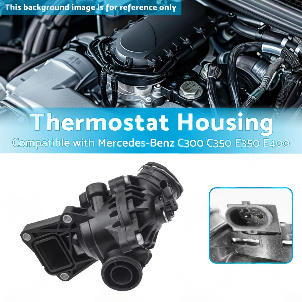 Thermostat Housing Suitable for Mercedes-Benz C300 1.8L-0