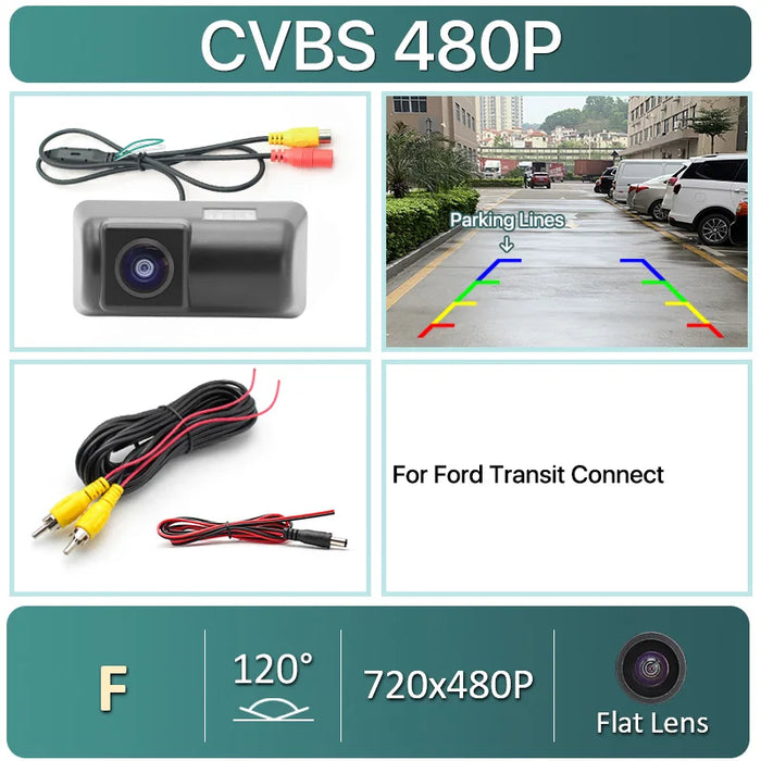 170 Degree AHD 1920X1080P Special Vehicle Rear View Camera for Ford Transit Connect Car