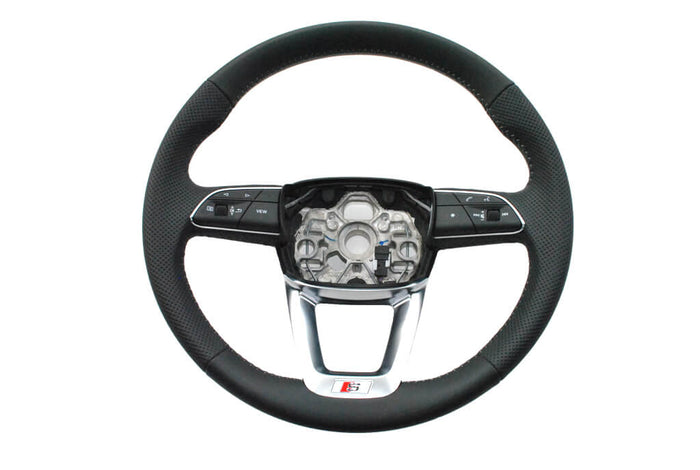 NOWA OE KIEROWNICA CZARNA SKÓRZANA MULTIFUNKCYJNA AUDI Q3 83A419091H-0