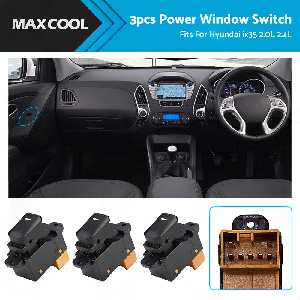 3Pcs Window Switch Suitable for Hyundai IX35 2.0L 2.4L