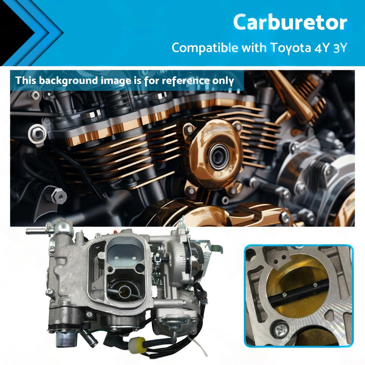 Carburetor Suitable for Toyota HiAce 4Y 3Y