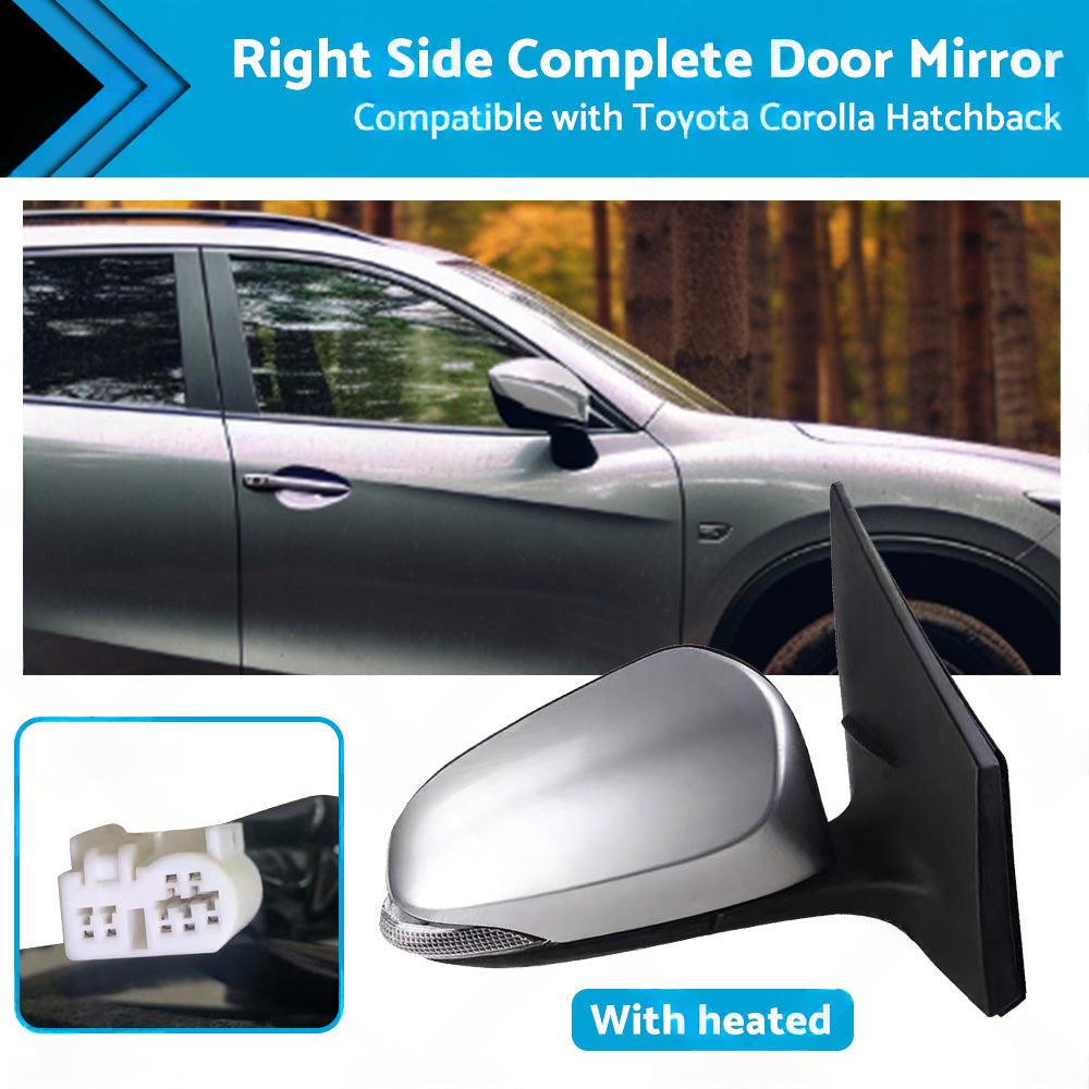 Door Mirror Suitable for Toyota Corolla ZRE182 Hatchback 1.8L Left Blue Heated