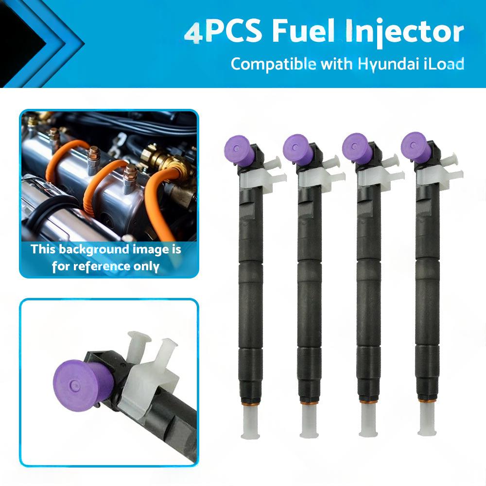 4PCS Diesel Fuel Injector Suitable for Hyundai iLoad 2.5L
