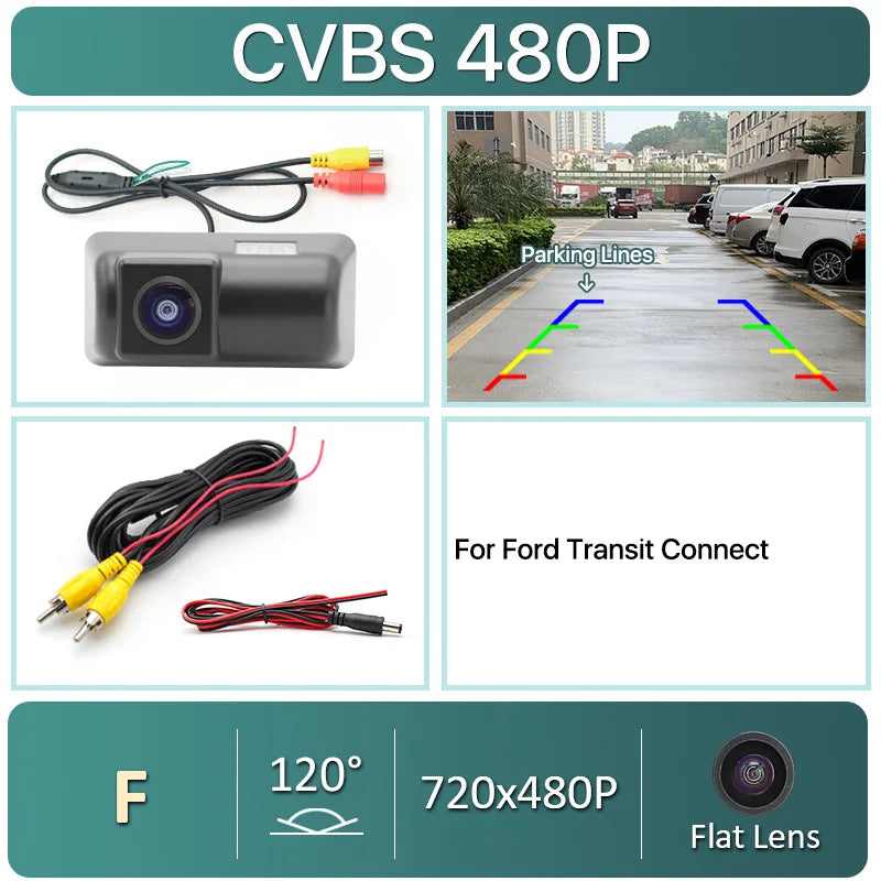 170 Degree AHD 1920X1080P Special Vehicle Rear View Camera for Ford Transit Connect Car