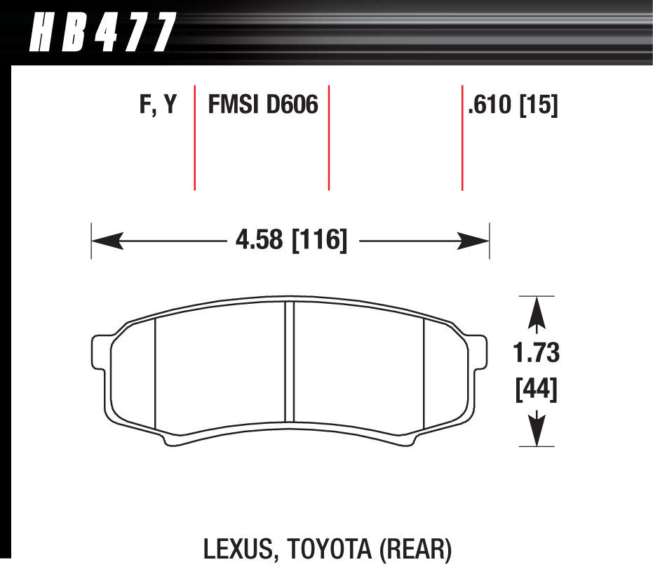 REAR BRAKE PADS LEXUS-0