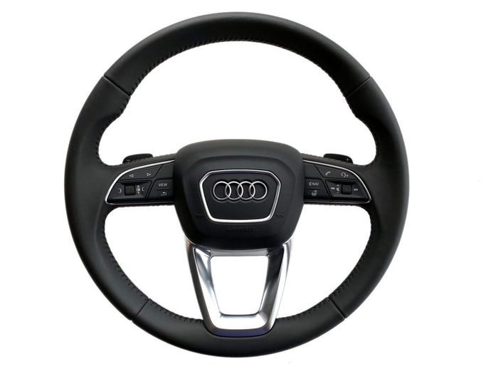 NEW OE HEATED STEERING WHEEL BLACK LEATHER WITH AIRBAG AUDI A4 S4 Q5 Q7 4M0419091B-0